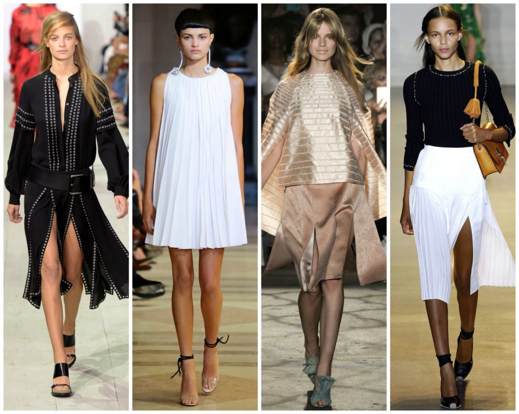 Pleats  trends at NYFW SS16
